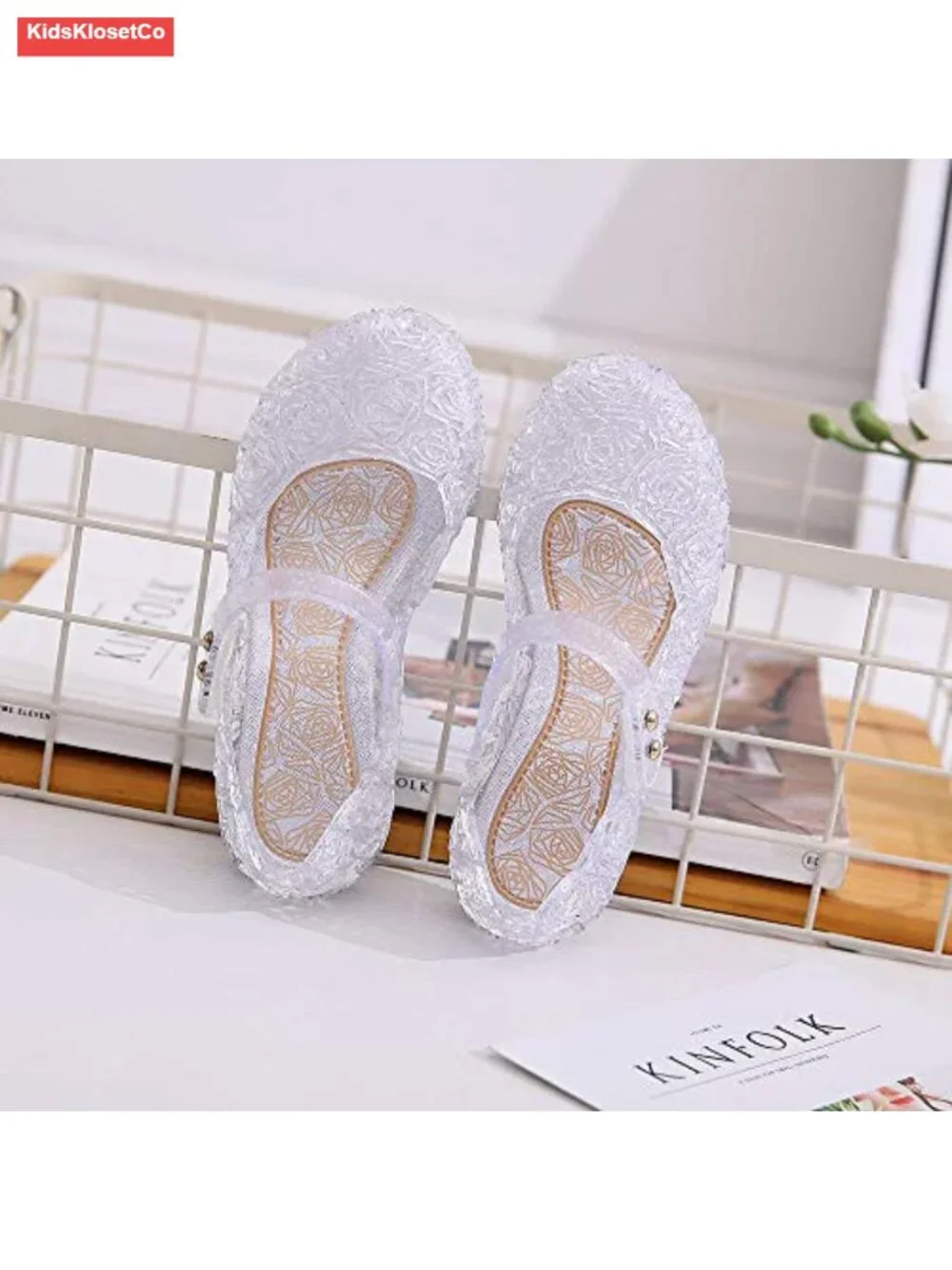 Princess Girls Jelly Sandals Mary Janes Dance Party Dress Up Cosplay Shoes
